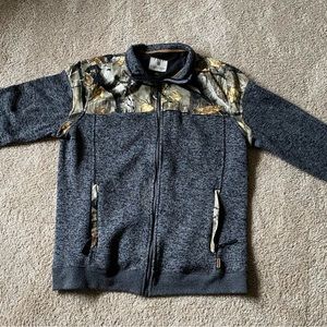 Mens size large tall Legendary whitetails zip up